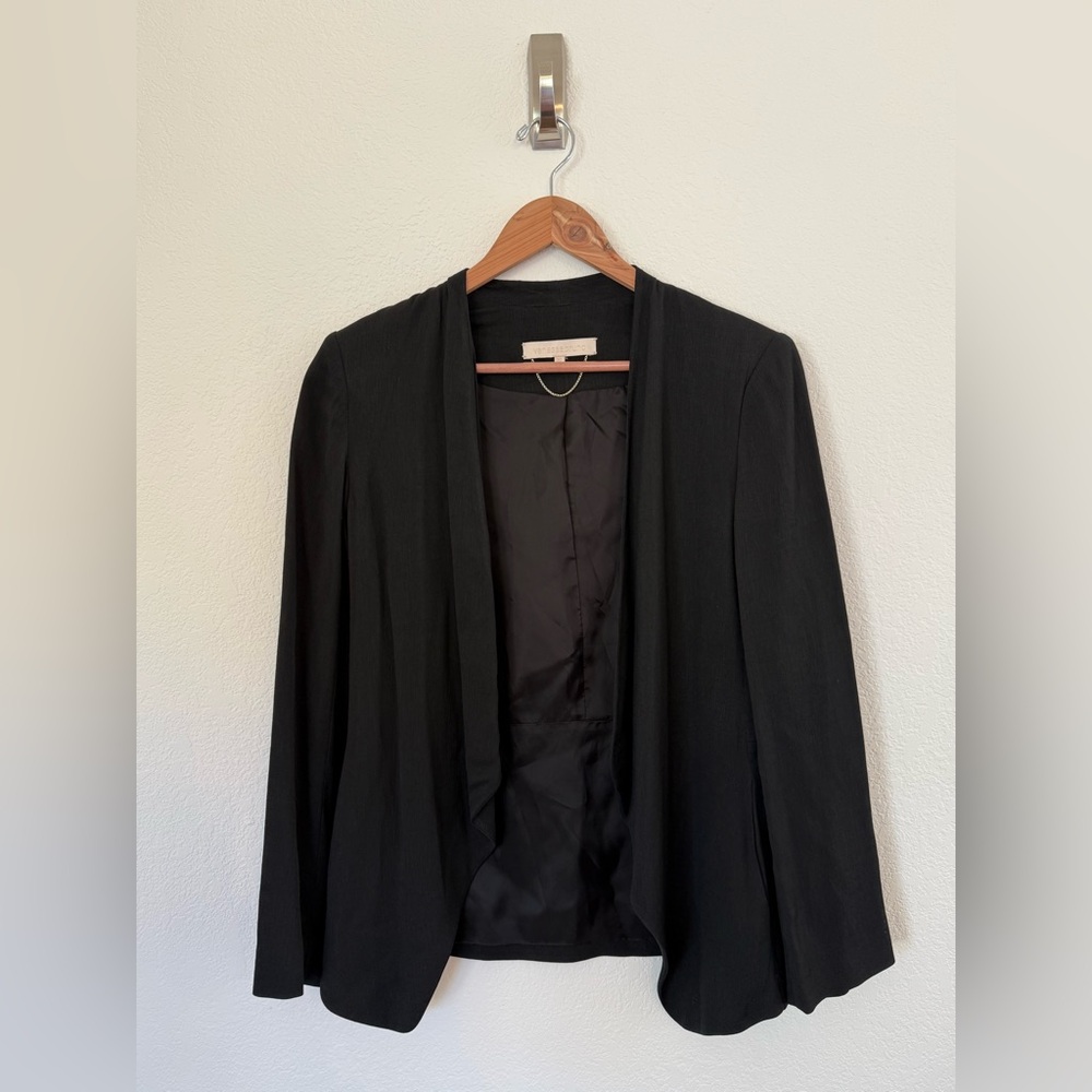 Vanessa Bruno Womens 36 US 6 Black Flowy Blazer Long Sleeve Jacket